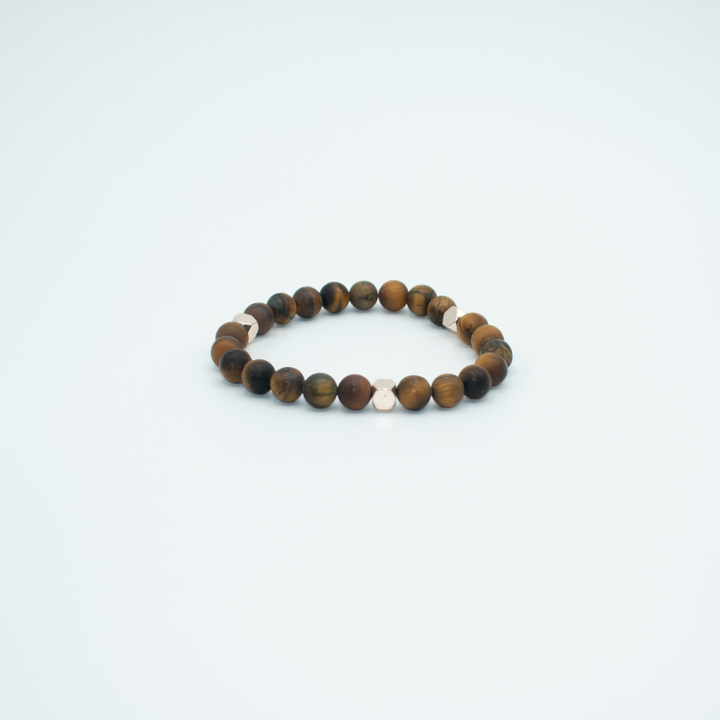 PRODUCT DETAILS  8mm&nbsp;Matte Tiger Eye Stones Rose Gold Finish Hematite Stretch&nbsp; 7.5 Inches 0.9oz Handmade in USA We use premium durable materials and stones in our jewelry. All pieces may vary slightly in color, shape, and size. Please measure your wrist before you make your purchase for an accurate fit. Please leave a message if you need a different size.  You will receive a free: Storage box or bag and cleaning cloth with your order