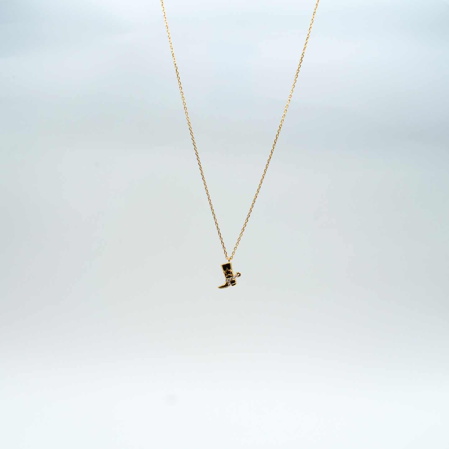 The Lainey Dainty Cowgirl Boot Necklace
