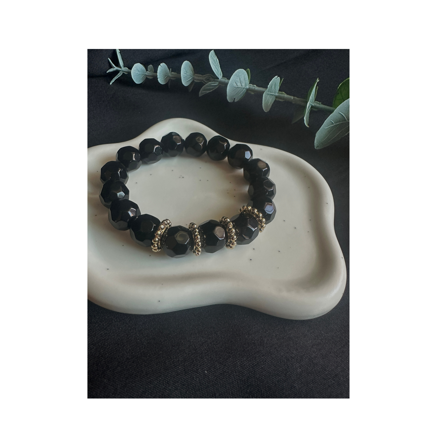 10mm Stretch Glass Bracelet
